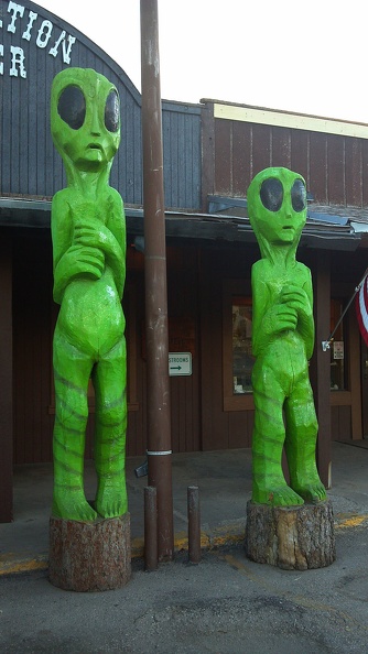 Alien Chainsaw Carvings